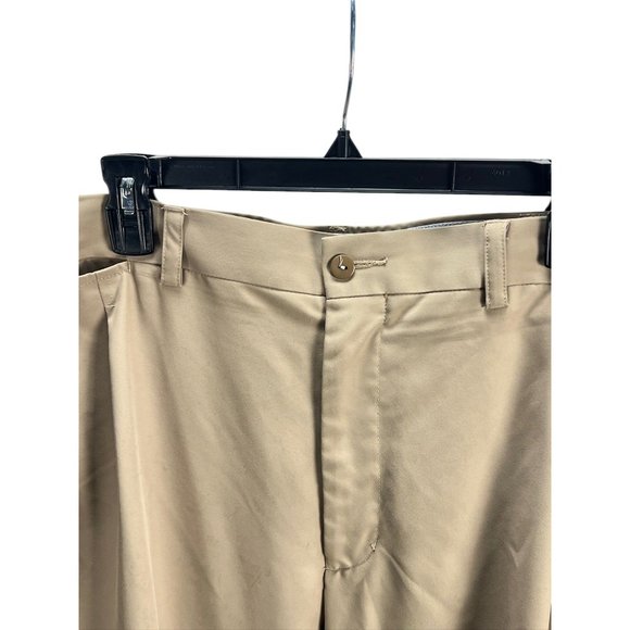 Callaway Mens Beige C Tech Straight Leg Front Dress Pants 40x30 Business Neutral - Picture 7 of 13